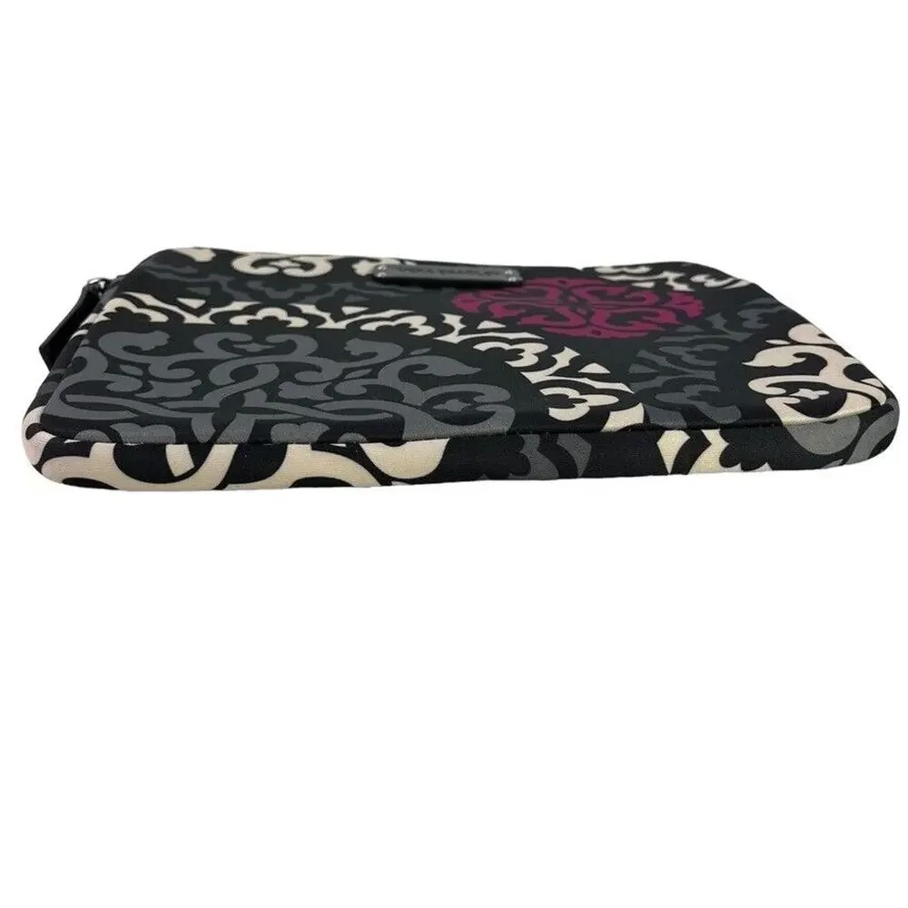 Vera Bradley Canterberry Magenta Black Neoprene Tablet Cover Case Padded 8 x 10